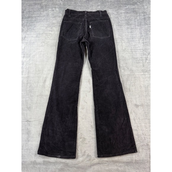 Levi's Pants - Levis Pants Women 28x34 Black 517 Corduroy Flare Bootcut Vintage 70s Western
